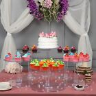 6 Tiers Acrylic Clear Cake Stand Wedding Birthday Cupcake Display Cake Tower
