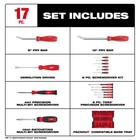 Milwaukee Screwdriver And Pry Bar Set With Tray For Packout Drawers  17 Pieces