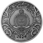 2024 Niue Mystery Tree 2 Oz Silver Resin Filled Antiqued Colorized Coin