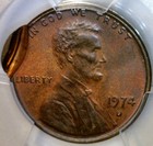 1974d Error Pcgs Ms62 Double Struck Lincoln Cent Nice Bu     Coin Dbl Strike  Nr
