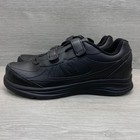 New Balance 577 Men s Size 10 D Hook And Loop Walking Shoes Black Leather Nwob