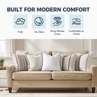 Miulee 26x26 Euro Pillow Inserts Pack Of 2 Down Alternative Fluffy Cushion For B