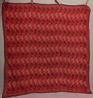 Vintage Vera Neumann 50 s Silk Poodles Scarf Japan Red Black