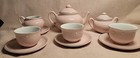 Children s 12 Piece Pink Porcelain Play Tea Set   Pink And White Polka Dot  8 