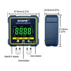 Digital Magnetic Angle Gauge Protractor Inclinometer Blue Yellow Tool