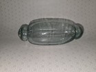 Japanese Glass Float - Rolling Pin Authentic Vintage Japan Fish Net Buoy - Aqua 