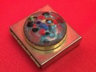 Vintage Solid Brass Decorated Pill Box