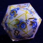 9 Polyhedral Resin Dnd Dice Set Imperial Blue Decree For Dungeons Dragons Rpg