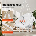 Hammock Chair Macram   Swinging Hanging Chair With Cushion Indoor   Outdoor