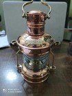 Nautical Maritime Ship Lantern Boat Light Brass   Copper Anchor Oil 12  Lamp
