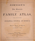 Antique 1862 Map By Johnson   Ward - State Of New York  17x27 - 19