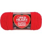 Red Heart Super Saver Jumbo Cherry Red Yarn 10oz Medium Weight Crochet Knit