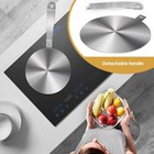 9 45 Inches Induction Plate Adapter For Glass Cooktop  Stainless Steel Silver 