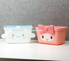 My Melody Cinnamoroll Handle Storage Basket Miniso Desktop Organizer New