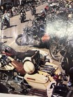 Vintage 1981 Sturgis Motorcycle Rally Poster Harley Chopper Biker Street Scene