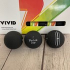 Volvik Golf Vivid 3-piece Matte Finish Black Golf Balls 1 Dozen Box 12 Count New