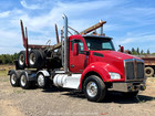 2015 Kenworth T880 Tri a Logging Truck T a Bunk Trailer Paccar 500hp A t Bidadoo