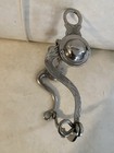 Bit   Spurs High Port W rotating Mouthpiece 45  Degree   Engraved Stainless