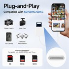 Usb To Card Reader Adapter Usb Camera Micro Sd Memory Slot For Iphone Ipad Ipod