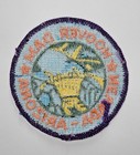Vintage Hoover Dam Souvenir Travel Patch Teal Nevada Arizona Lake Mead Crafting