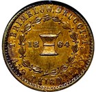  1864  New York Ny-630-k-9d  r-7  Civil War Token T Brimelow G Washington