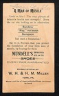 Mundell s Solar Tip Shoes Wh   Hm Miller York  Pa Victorian Trade Card