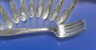 Lot Of 9 Vintage 1951 King Edward Silverplate 6  Forks National Silver Co  Euvc 