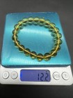 10mm 100  Natural Burma Golden Amber Bracelet 12g 10mm                        