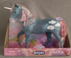 Breyer New Paddock Pal Unicorn Skyla Sparkly Blue Pink W Clouds Marabella Mold