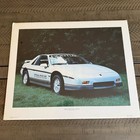 Vintage Power Graphics Poster 1984 16   x20     931 Pontiac Fiero Indy Pace Car