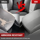 Fits 2009-2015 Honda Pilot Leather Center Console Lid Armrest Cover Trim Gray