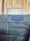 Banana Republic Women   s Green Solid Pleated A-line Short Skirt Zip Size 12 Y2k 