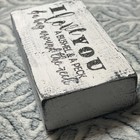    i Love You A Bushel And A Peck    Wood Sign Home Decor Handmade Desk Sitter