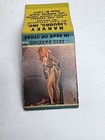Vintage Harvey Liquors Matchbook Cover Nude Girl Pin-up Los Angeles California