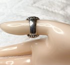 Carolyn Pollack Green Turquoise Sterling Silver Ring Size 7 Wide Band