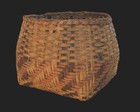 Antique Choctaw Or Cherokee Twill Plaited River Cane Basket Handmade