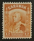 Travelstamps  1934 Sarawak Stamps Sc  122 - 12c  Sir Charles V  Brooke Mint Mogh