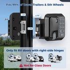 Keyless Rv Door Lock With 0   9 Keypad   One-fob Dual Lock Control