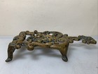 Vintage Cast Iron Trivet Ornate Victorian Scrollwork Metal Hot Plate Decor Usa