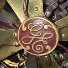 Antique Ge Fan General Electric 4 Brass Blade 3 Speed Oscillating Restored