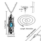 Cremation Ash Holder Urn Keepsake Pendant Retro Perfume Bottle Memorial Necklace