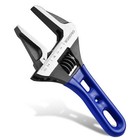 6 Inch Stubby Adjustable Wrench Metric sae 1 5  Wide Jaw Opening Wrench New