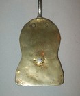 Antique Vtg 18th 19th C 1800s Beautiful Wrought Iron Brass Open Hearth Spatula