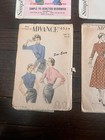 Rare X5 Vintage Uc 1950s Simplicity   Advance Fashion Sewing Patterns 12   14