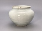 Korean Art Joseon Dynasty Goryeo White Porcelain Round Vase 8cm Tall