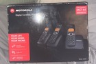 Motorola L603m Digital Cordless Phone Set Of Three Rechargeable Battery Open Box