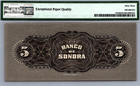 Mexico 5 Pesos 1897 - 1911 Pmg 63 Epq Choice Unc Pick   S419r