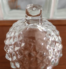 Vtg Homco Diamond Point Clear Cathedral Glass Peg Votive Holder 5  Cottage Decor