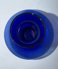 Vintage Cobalt Blue Large Flower Vase     6  Tall 2  D - At Its Widest 5 