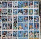 1982 Topps Baseball Uncut Sheet Of 132 Cards With 15 Hall Of Famers Nice Shape 